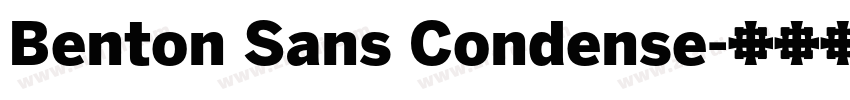 Benton Sans Condense字体转换